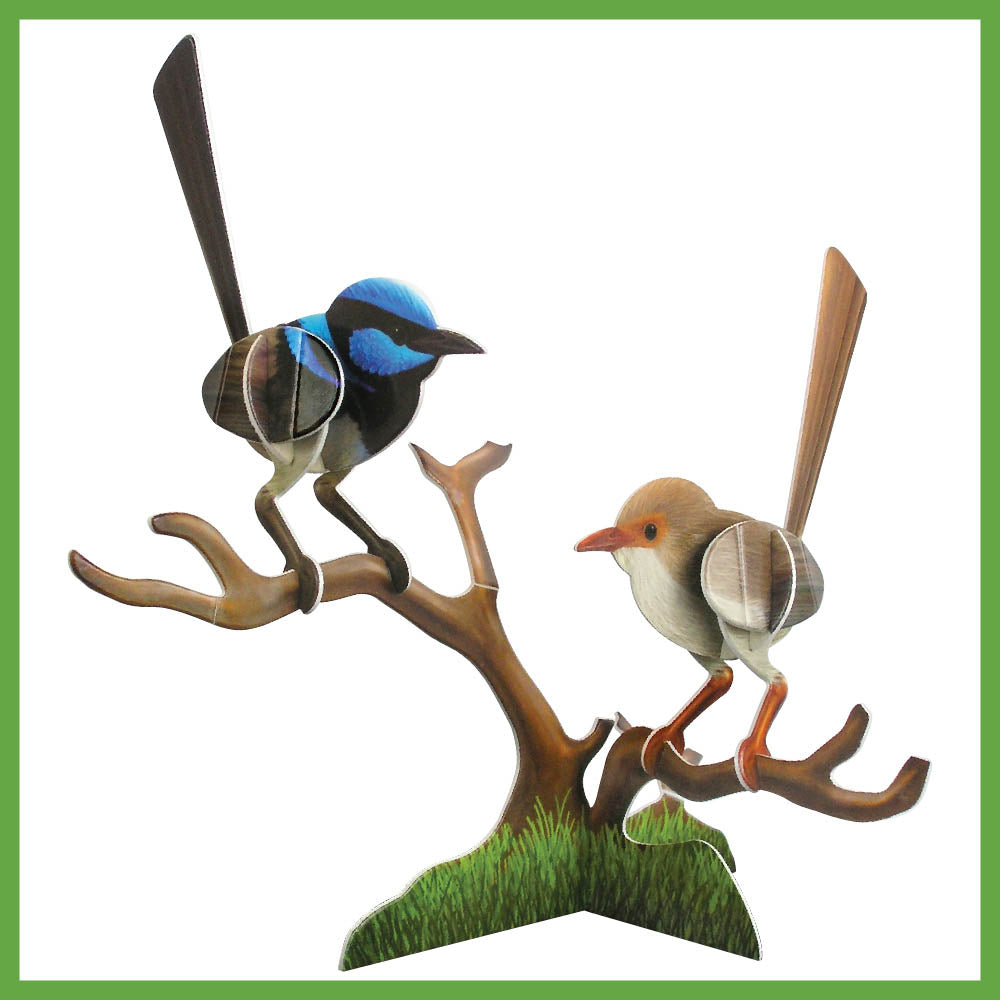 Superb Blue Wren Pop-Outs